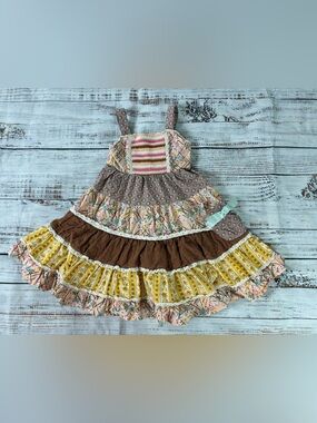 Matilda Jane Dress 2T Enchanted Garden Arabella Girls Boutique Tiered Maxi